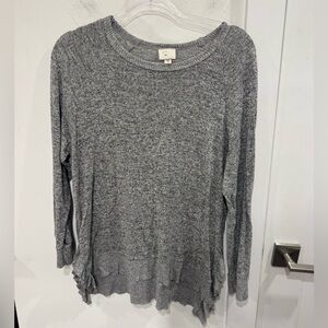 Heather Gray Long Sleeve Top